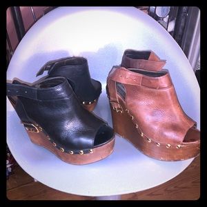 Two pairs of 5.5 Steve Madden wedges platforms‼️
